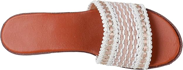 SWAY Women Slippers White Casual Comfort Slip-On Slippers – Safqqa Egypt