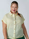 Chequered Shirt with Front Knot Detail and Short Sleeves