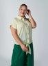 Chequered Shirt with Front Knot Detail and Short Sleeves