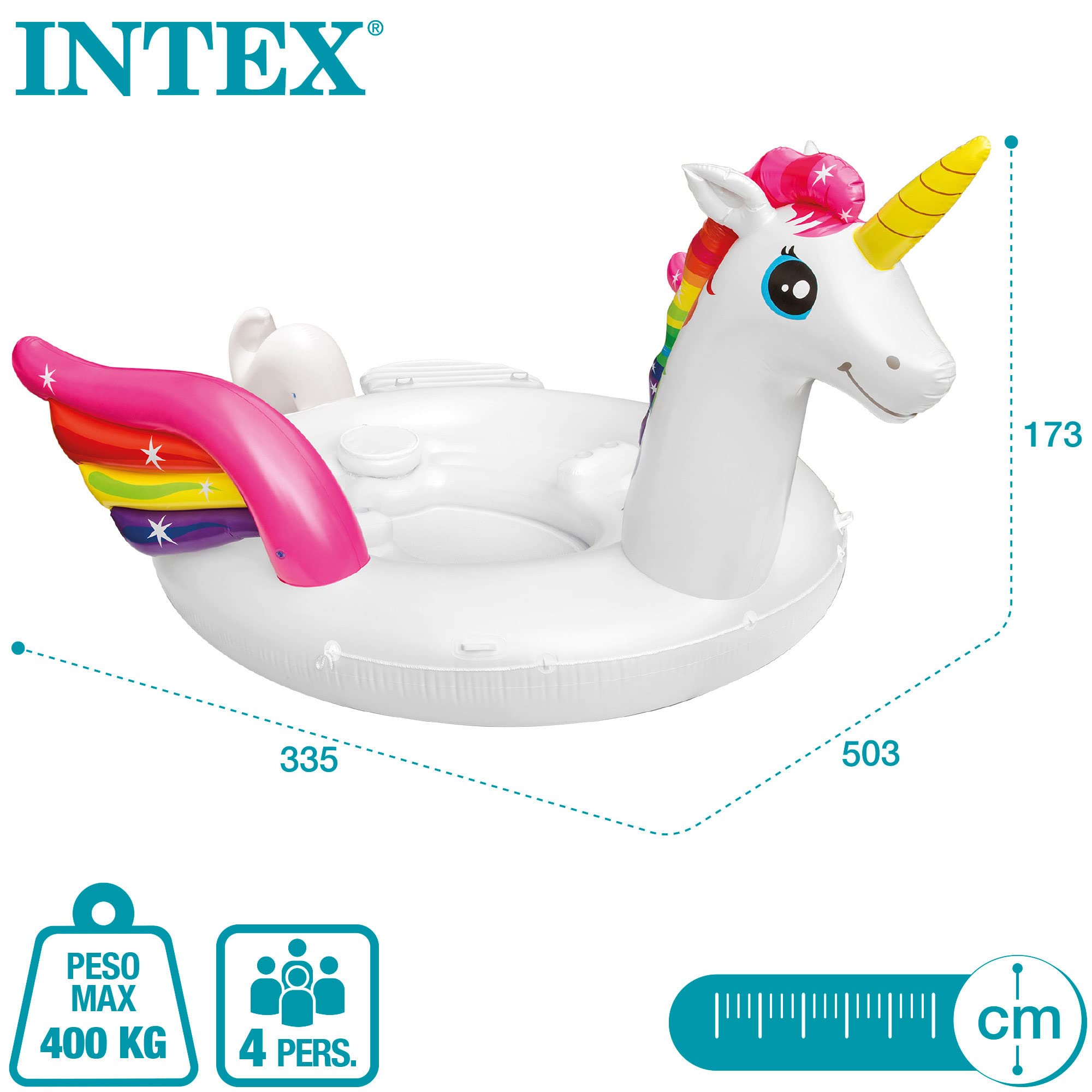 Intex Large Unicorn Inflatable Float – 4 Person Capacity