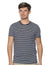 Dalydress Striped Short Sleeves Crew Neck Cotton T-shirt for Men - Safqqa Egypt