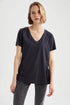DeFacto womens U6406AZ T-Shirt