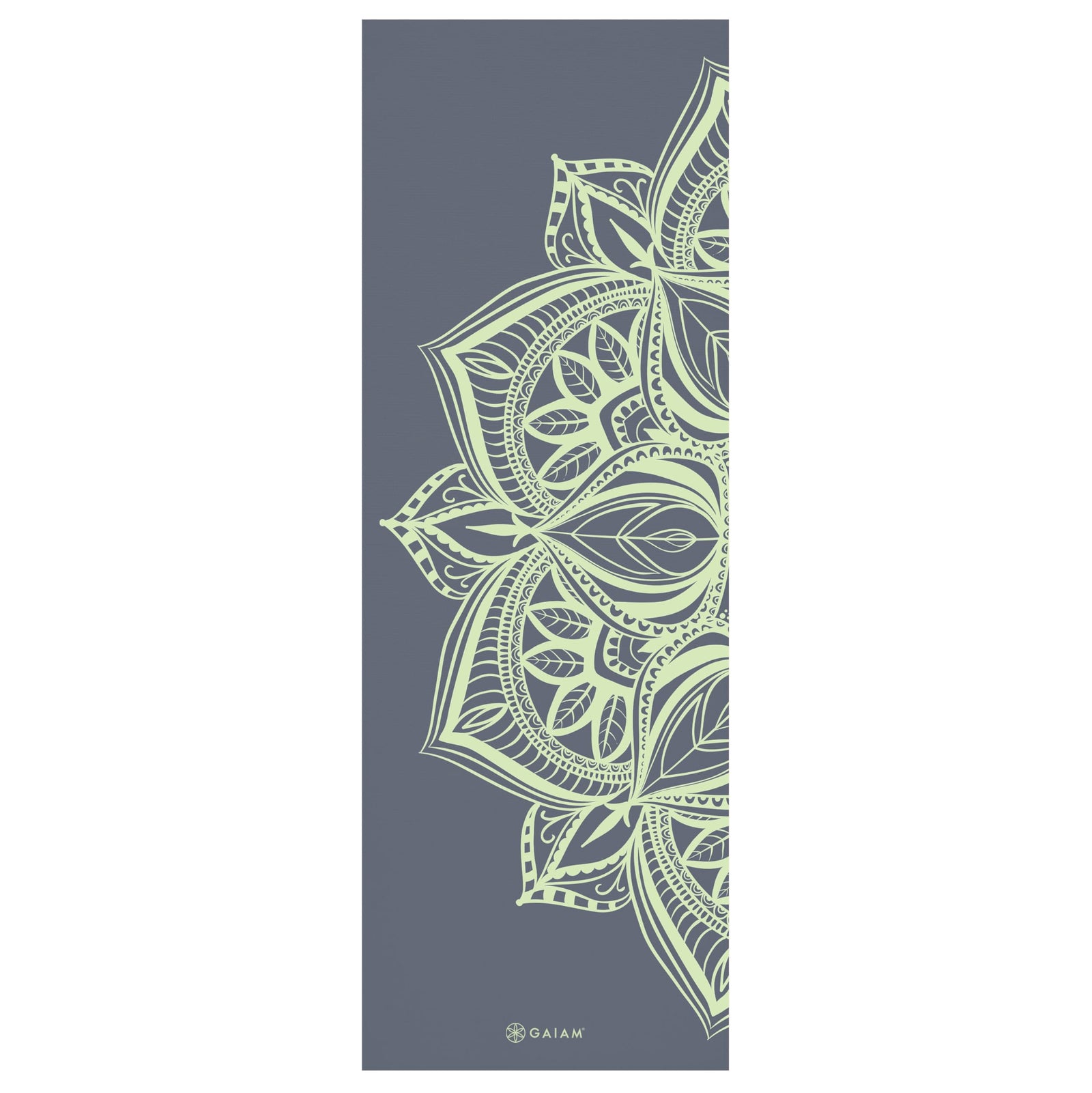 Gaiam Premium Yoga Mat 5 mm – Printed Thick Non-Slip Exercise Mat