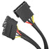 KabelDirekt 828 0.3m 30cm 4-pin Molex to 2x Y-cable black