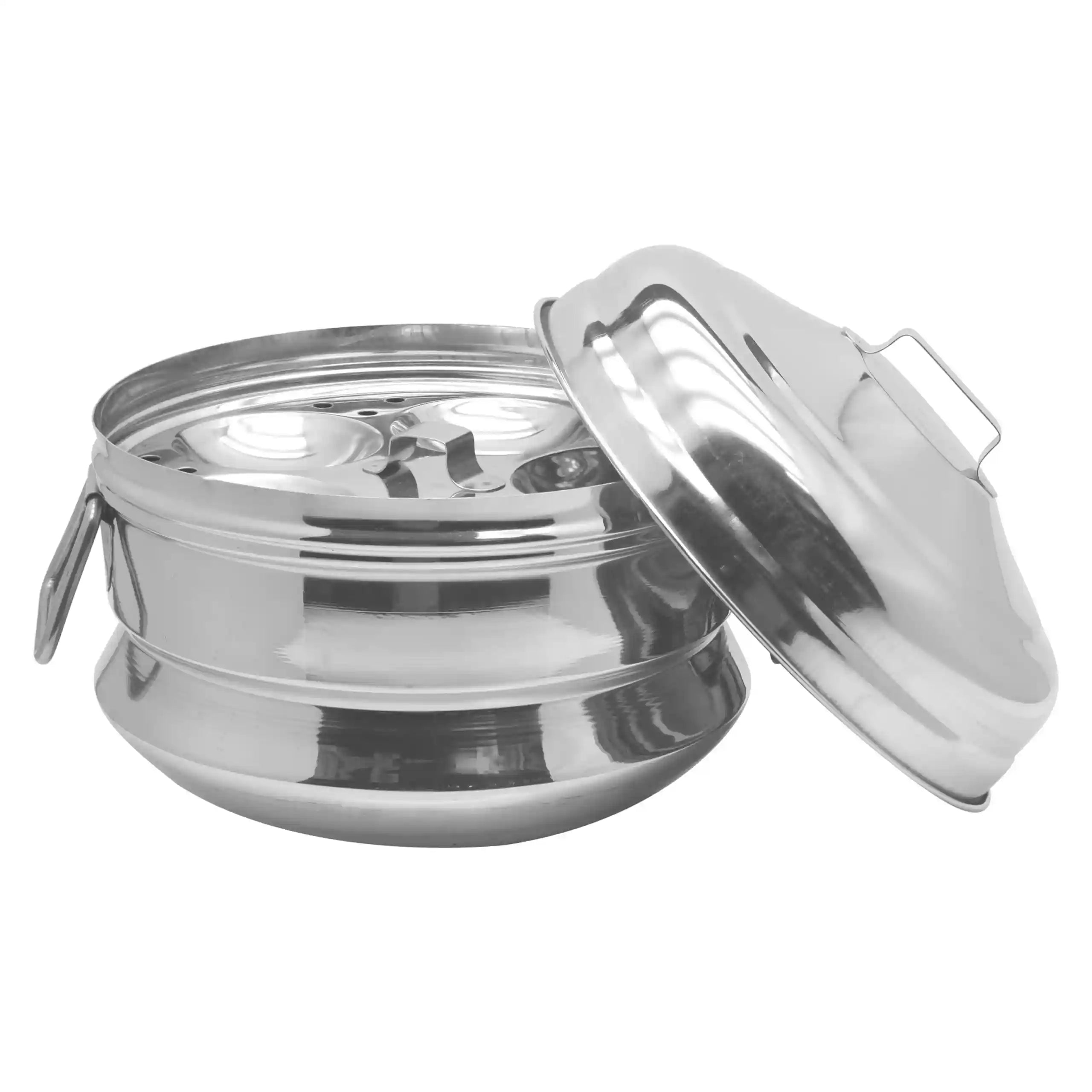 Raj Steel Idli Cooker – Small, 23 cm