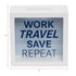 Foreside Home & Garden Work Travel Save Repeat Wooden Piggy Bank