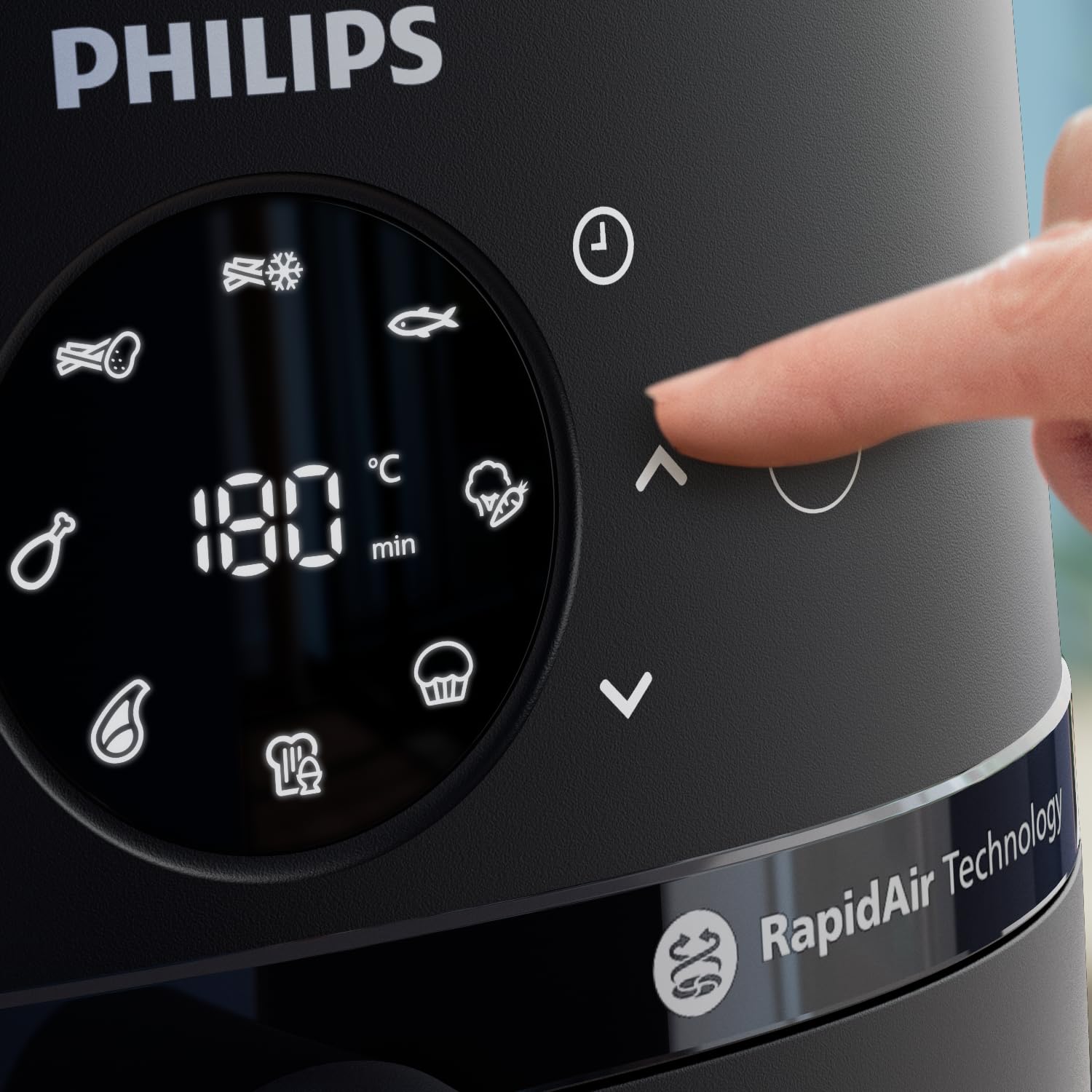 Philips Airfryer 2000 Series – 4.2L, 1500W, Rapid Air Technology, Touchscreen, Cooking Window, Connected to HomeID App – Safqqa Egypt