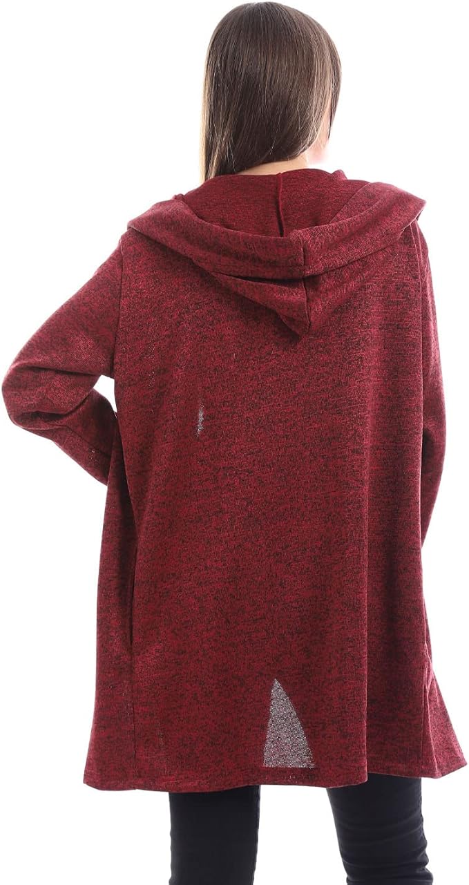 JAMILA Women Oversized Jacquard Long Sleeve Cardigan Sweater – Cozy and Stylish Knitwear