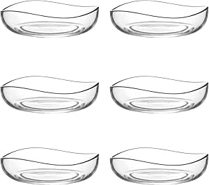 6-piece clear glass bowl set - Safqqa Egypt
