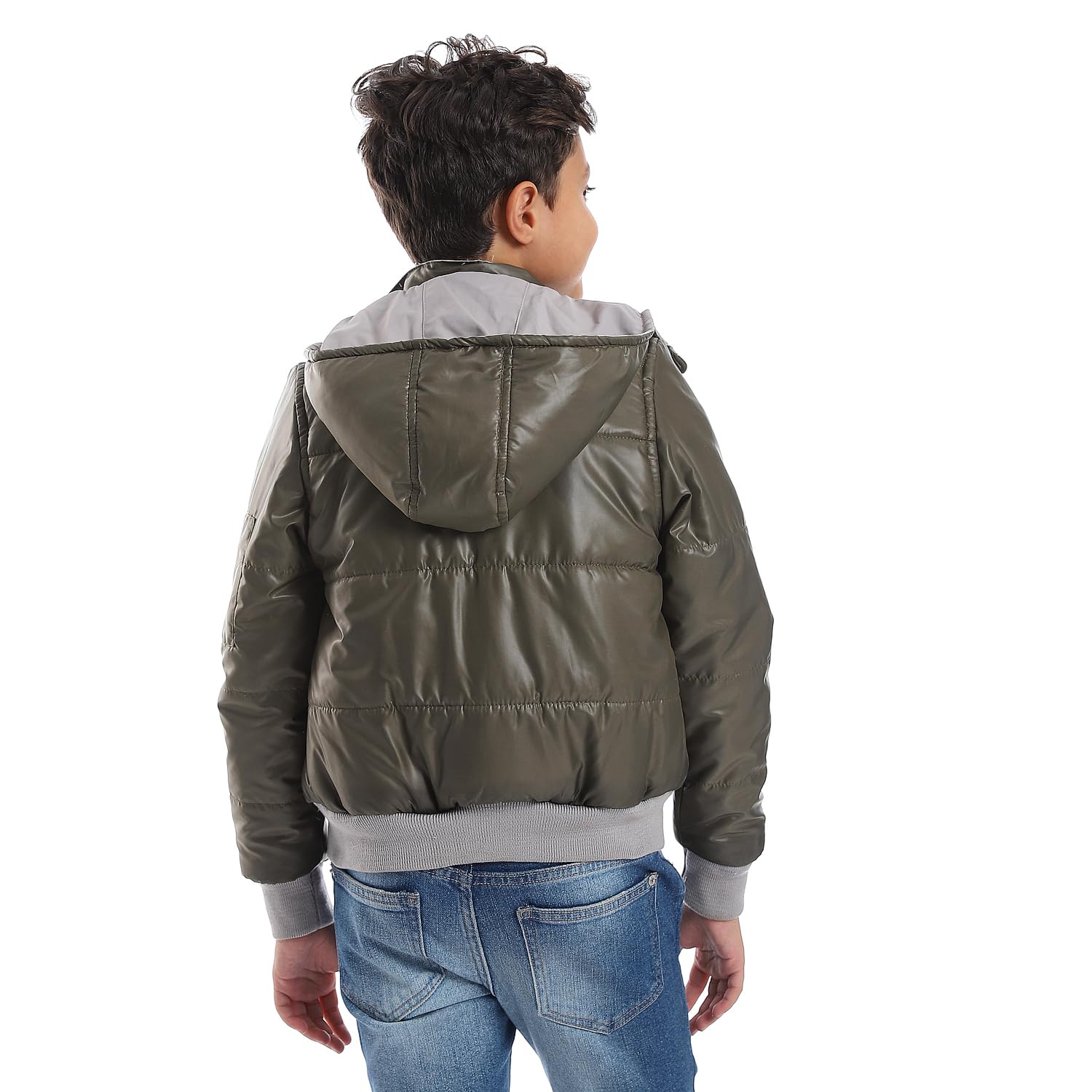 Andora Zipper Closure Double Face Printed & Waterproof Boys Jacket - Safqqa Egypt