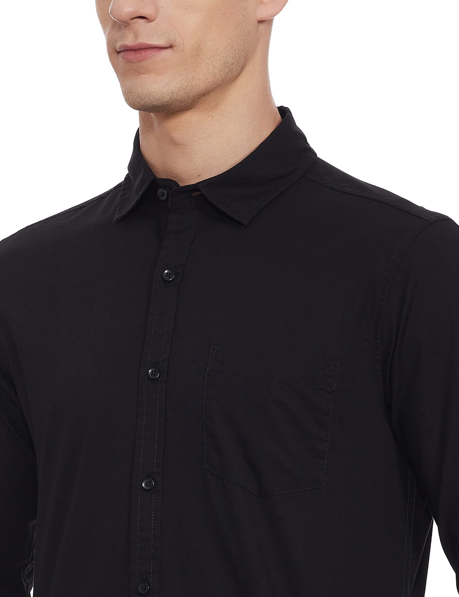 Diverse Men’s Solid Slim Fit Casual Shirt