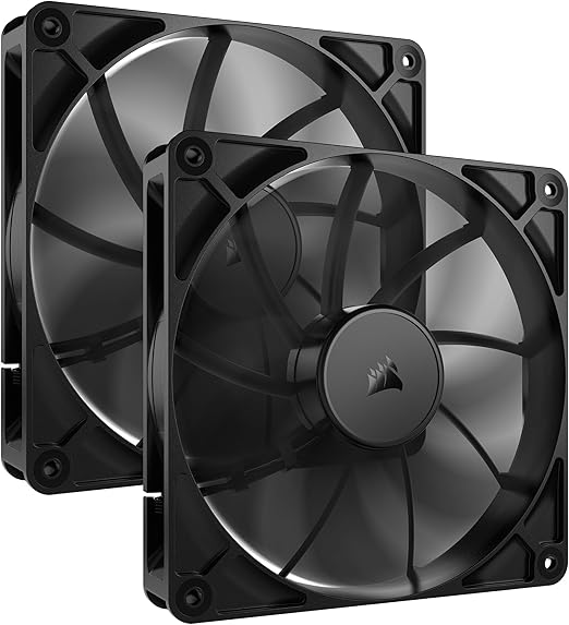 CORSAIR RS140 140mm PWM Fans Dual Pack Black – Safqqa Egypt