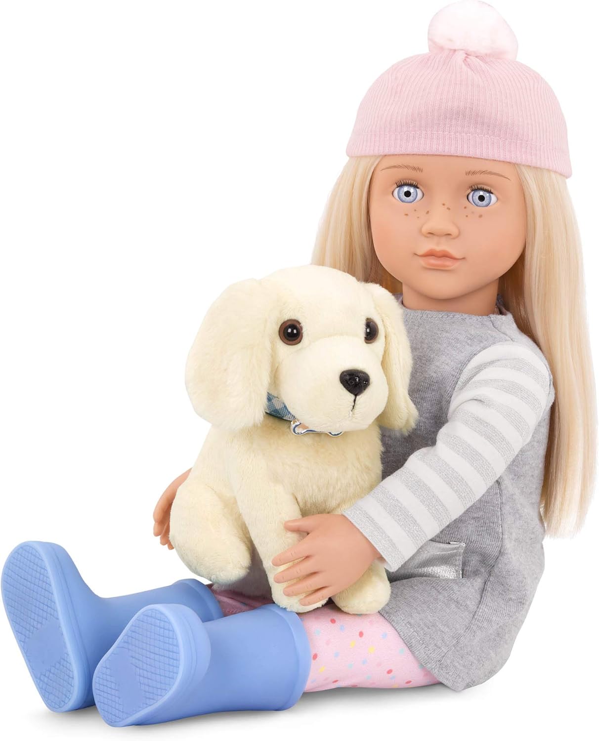 Our Generation Kids Meagan Play Doll with Pet and Accessory Set - 18-inch/46 cm Doll