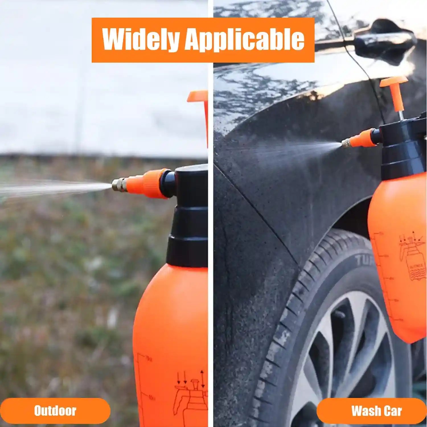 Eastdall 2L Garden Sprayer Pump Handheld Water Sprayers Pressurized Plant Water Mister Sprayer Lawn Mister Bottle for Watering D-isinfectant 75% A-lcohol Cleaning Fertilizing-No Box - Safqqa Egypt