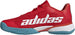 adidas Barricade K Tennis Shoes for Unisex Kids - BETSCA/FTWWHT/PRERED, Size 36 2/3