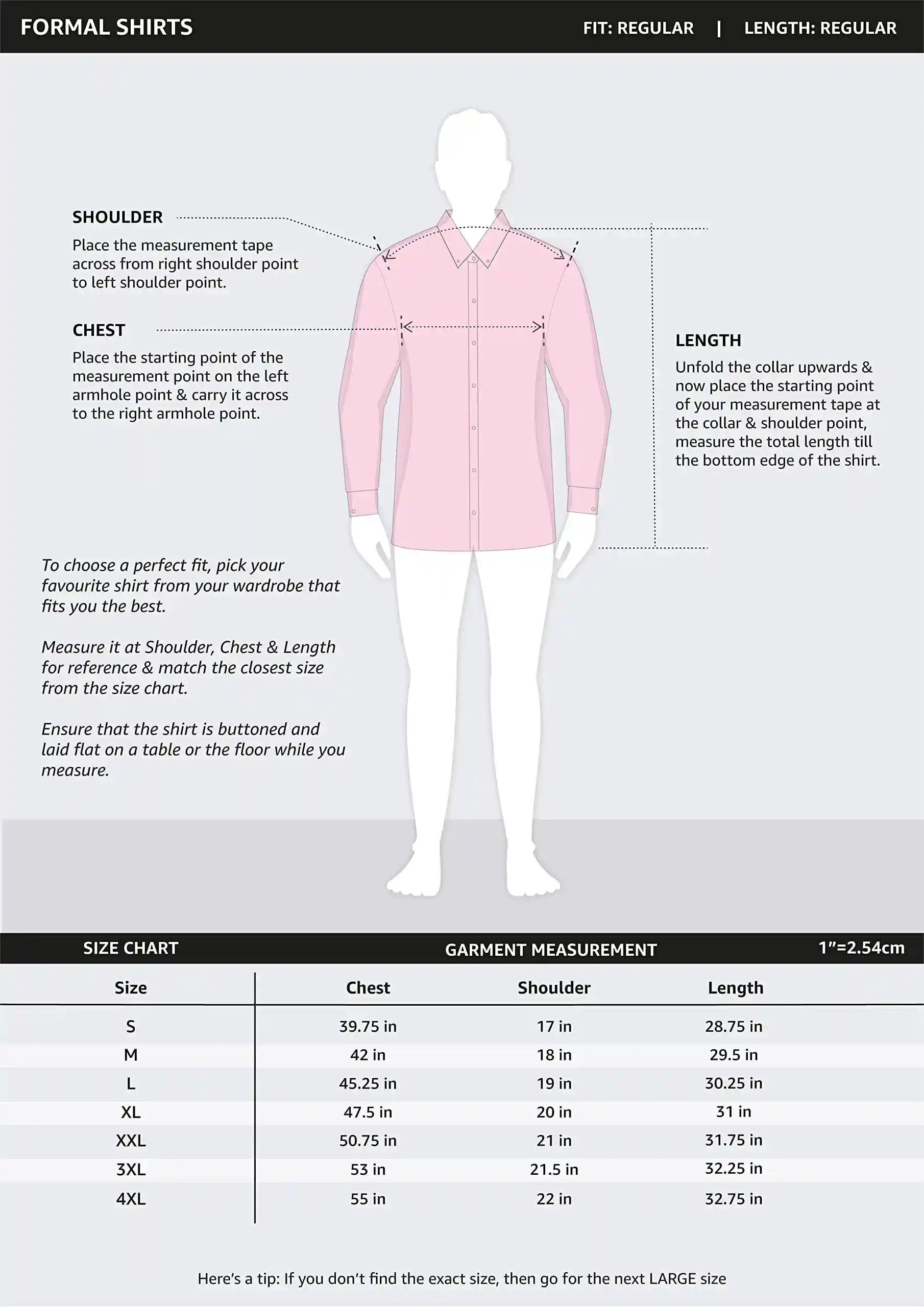 Amazon Brand - Symbol Men's Solid Loose Fit Full Sleeve Formal Shirt (Combo Pack of 2) (SS18-SMFS-209_ - Safqqa Egypt