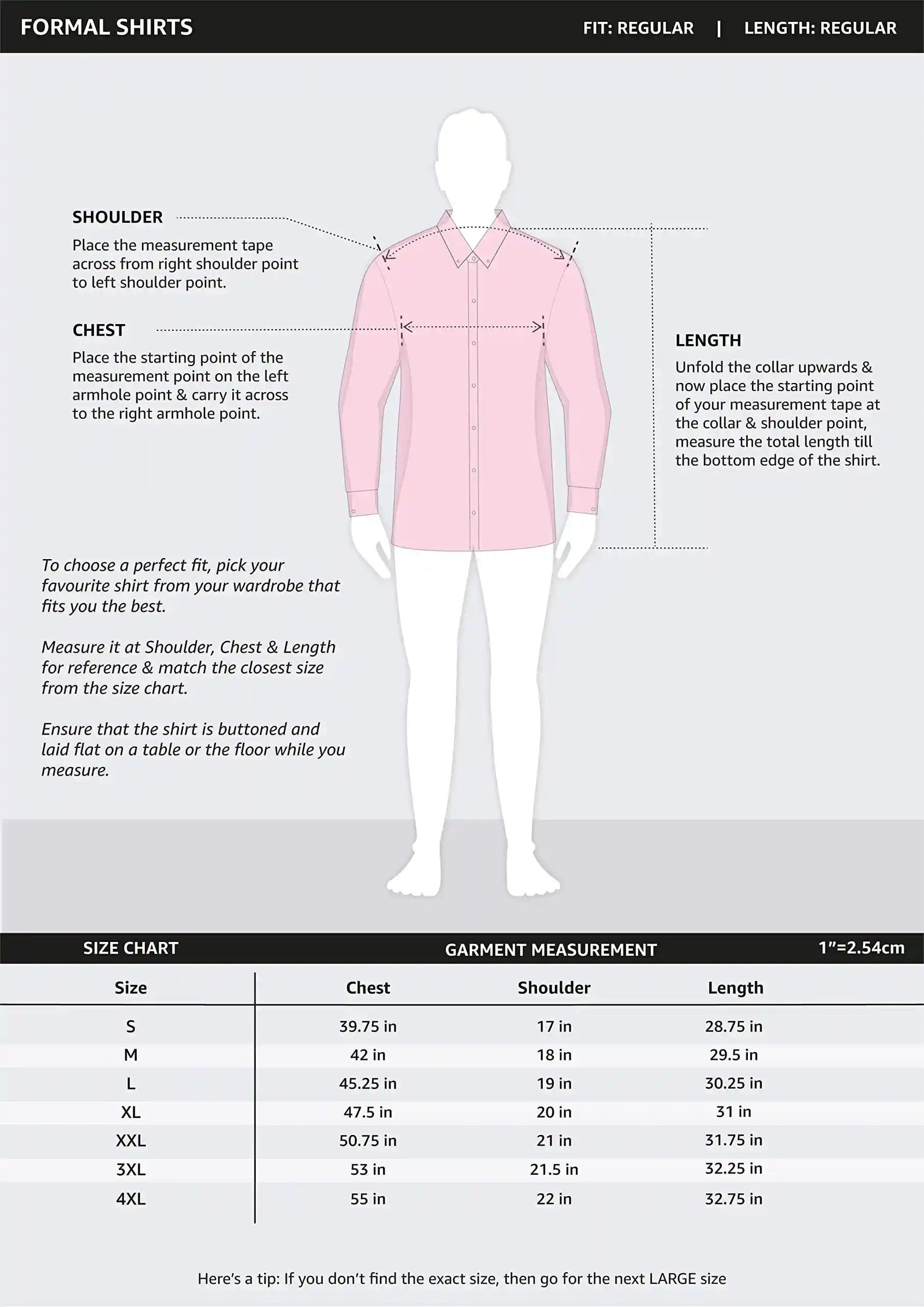 Amazon Brand - Symbol Men's Solid Loose Fit Full Sleeve Formal Shirt (Combo Pack of 2) (SS18-SMFS-209_ - Safqqa Egypt