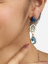 Zaveri Pearls Stones Embellished Classy Drop Earrings For Women - Safqqa Egypt