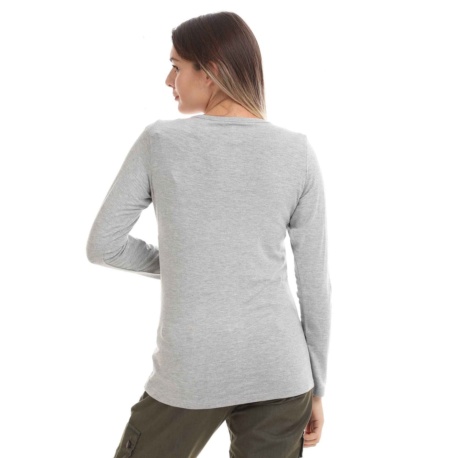  ESLA Long-sleeved Plain Top for Women Blouses - Safqqa Egypt