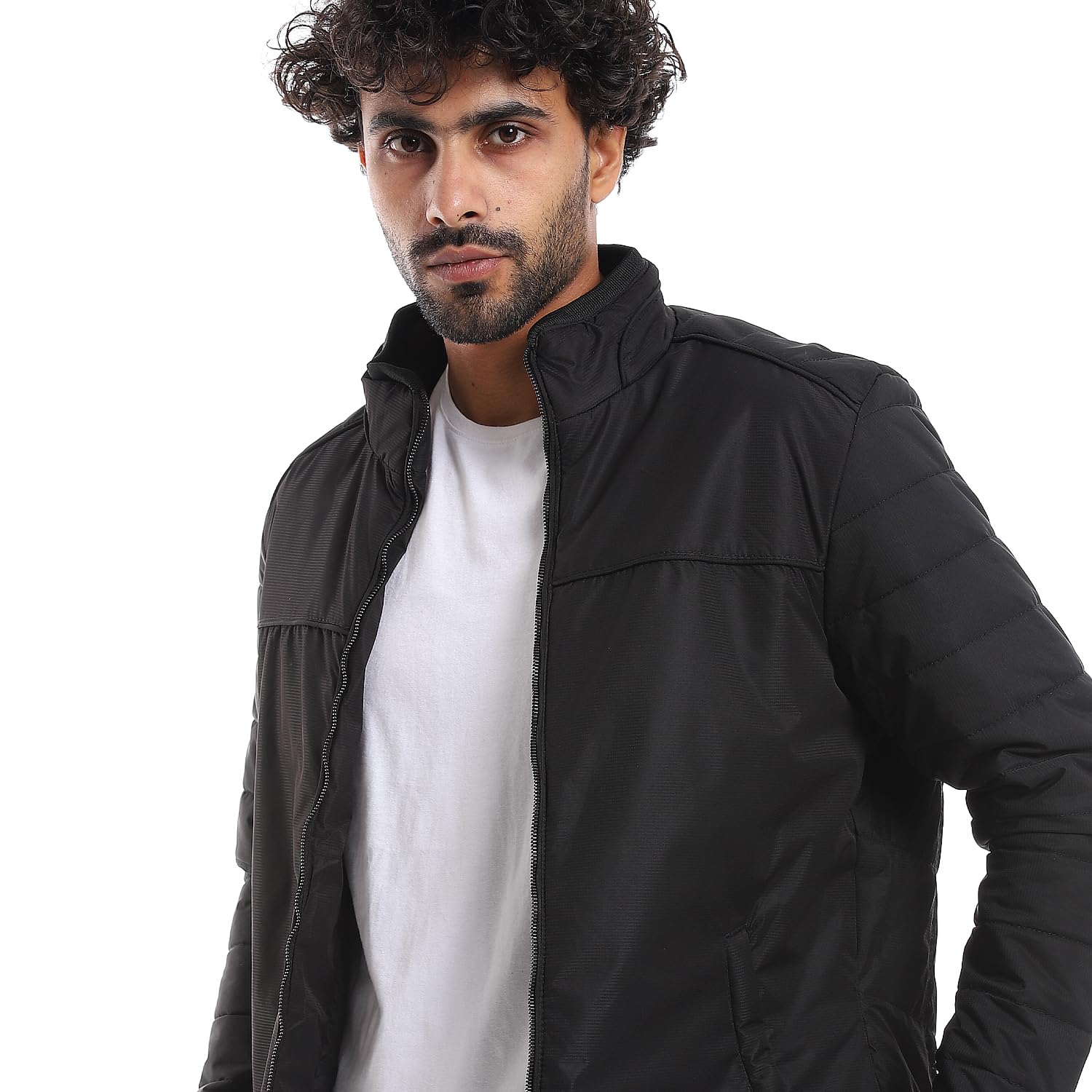 Andora Zipper Closure Quilted Pattern Jacket Mens - Safqqa Egypt