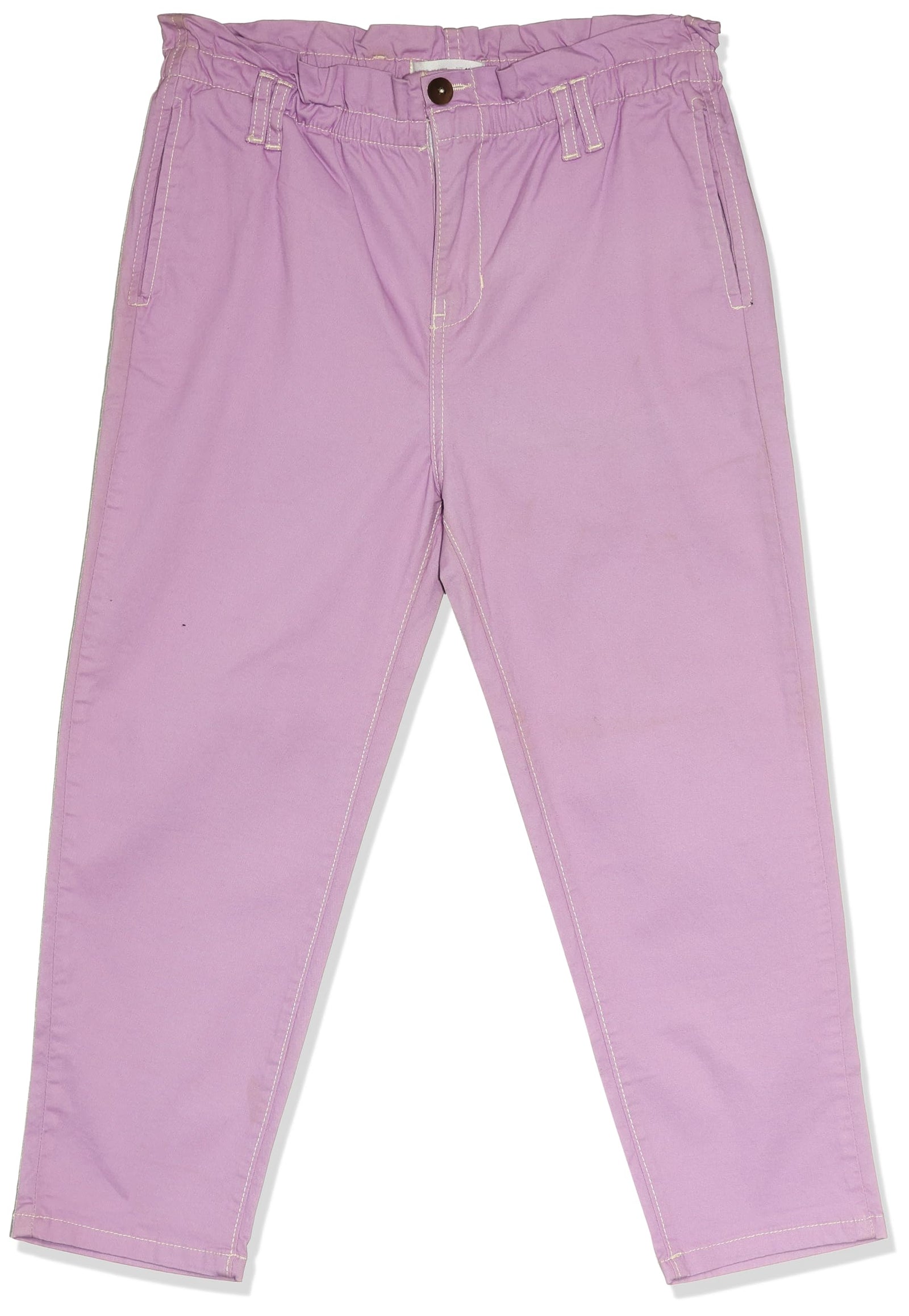 VONKEL Girls Chino Trousers Pants, Purple, 9