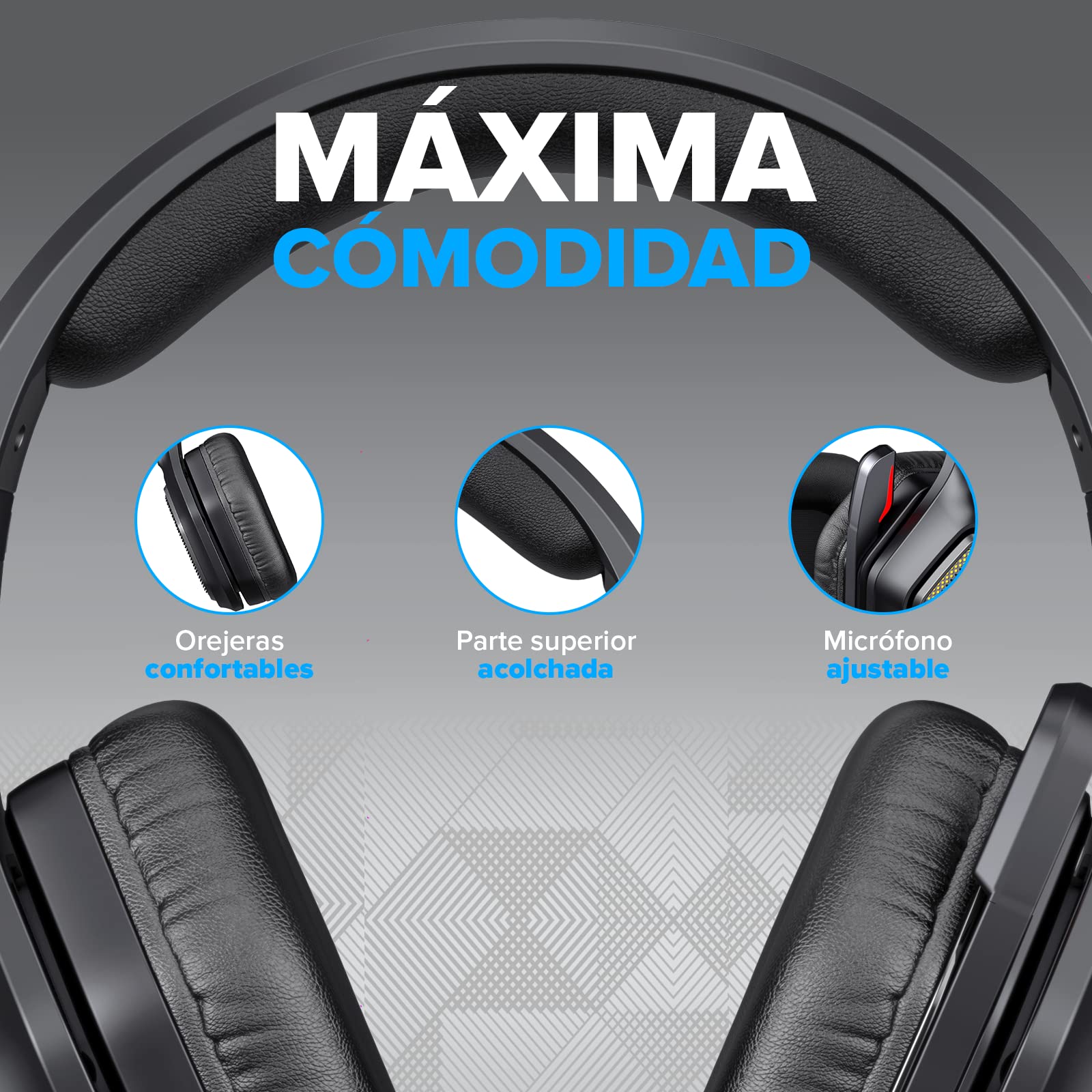 HALTEN INNOVACIÓN EN ACCIÓN -Havit h659d gaming headset, rgb 50mm 3d surround stereo, flexible and convenient 90 rotating earmuffs, 120 omnidirectional mic., Wired Headphones Headset