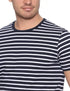 Dalydress Striped Short Sleeves Crew Neck Cotton T-shirt for Men - Safqqa Egypt