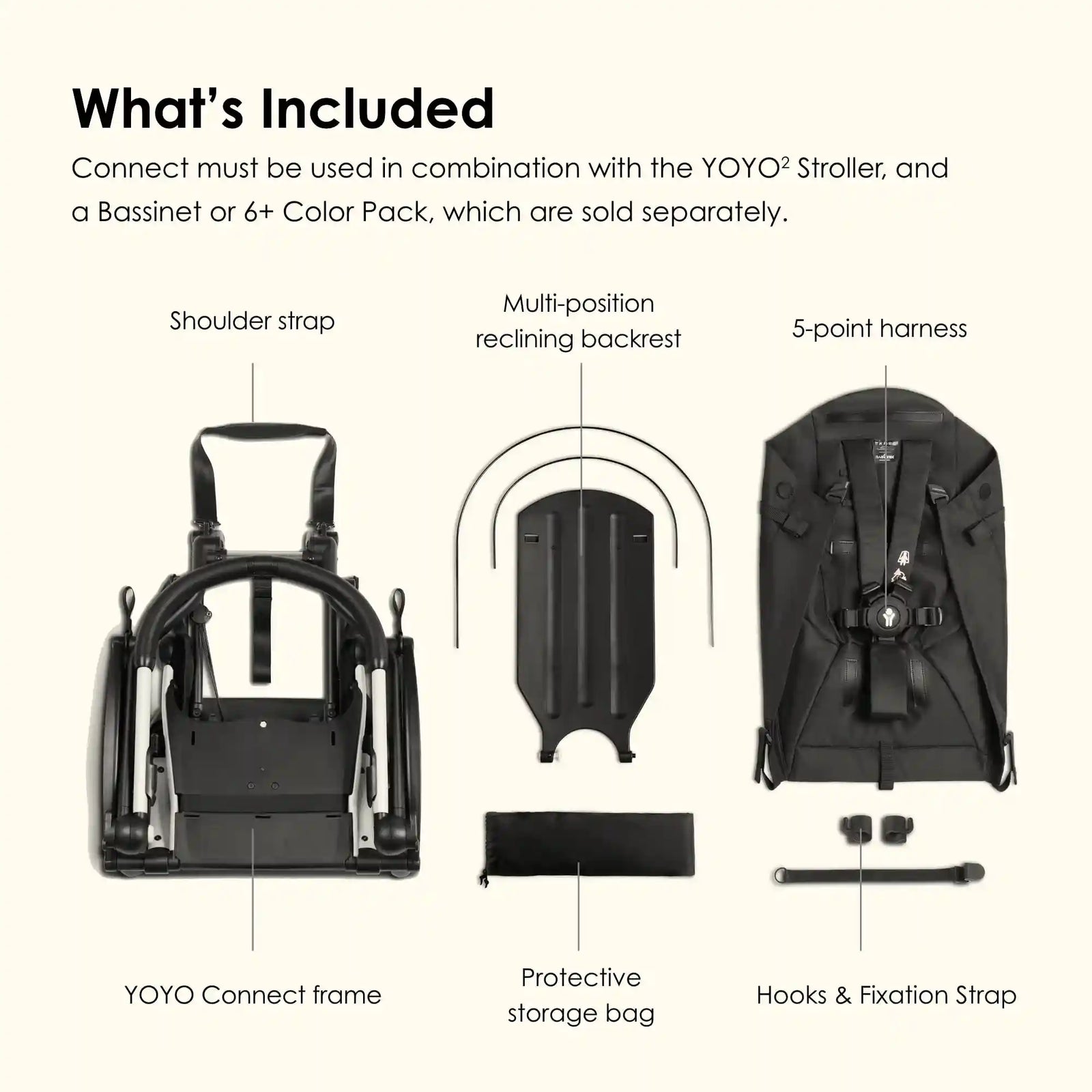 BABYZEN YOYO Connect – Double Stroller Extension for YOYO2