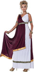 California Costumes Women’s Roman Empress Costume Adult White/Burgundy