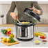 Black&Decker 7-in-1 Smart Electric Pressure Cooker, 6L, 1000W – Programmable Multi-Cooker, Black/Silver – PCP1000-B5