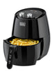 Black Decker 4.5L Rapid Air Convection Manual Aerofry Airfryer, Black - AF350-B5,International warranty, 220V supply voltage and 50Hz-Hav Scratches - Safqqa Egypt