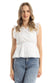 Ravin Printed Cap Sleeves Top With Elastic Hem Blouse For Women ,