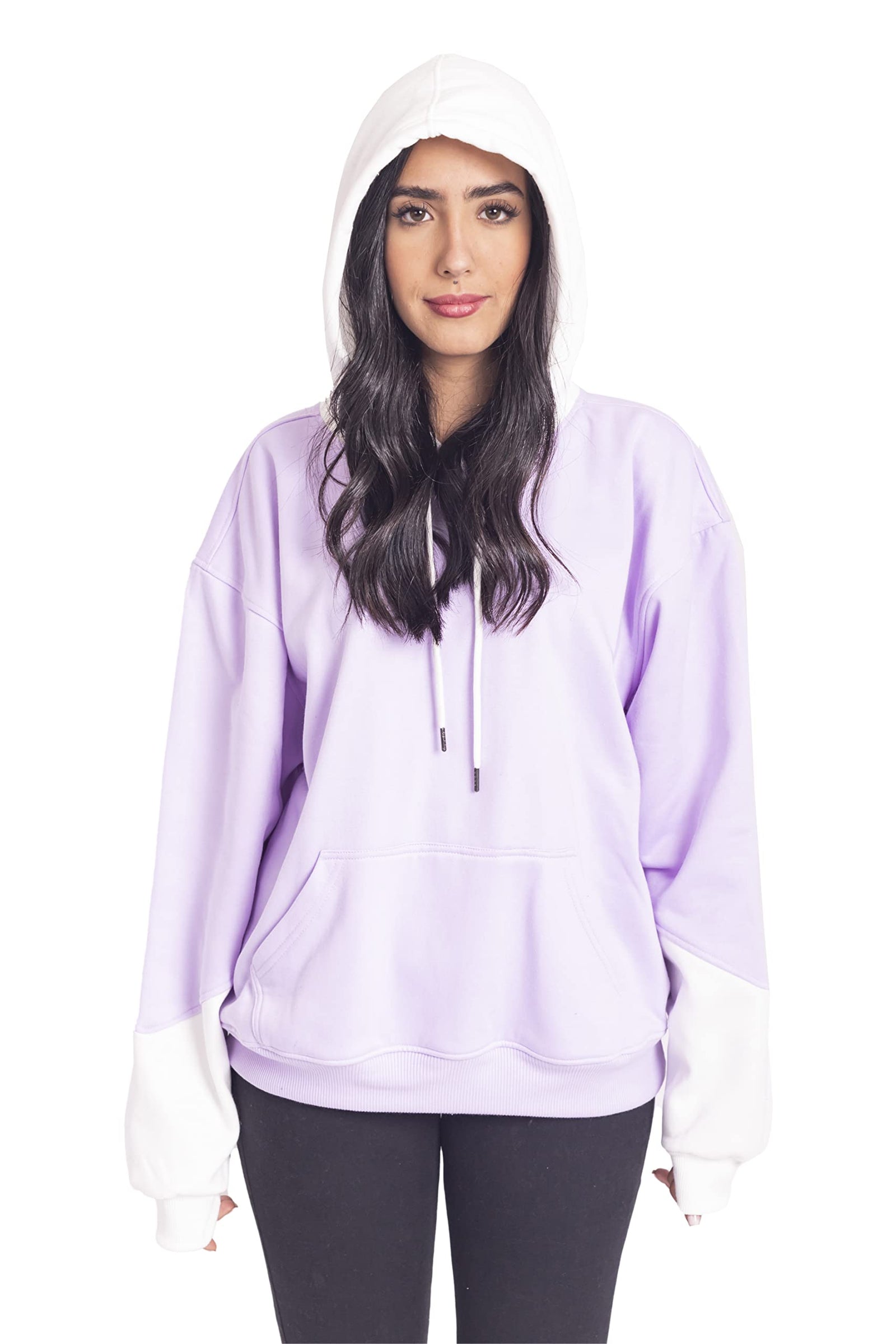 هودي للجنسين بتصميم أوفر سايز عصري من ZE