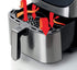 Ariete 4628 AIRY FRYER Metal Air Fryer with Large 7L basket & 12 pre-set programs, Suitable for fried fish, meat, croquettes, chips and breaded foods