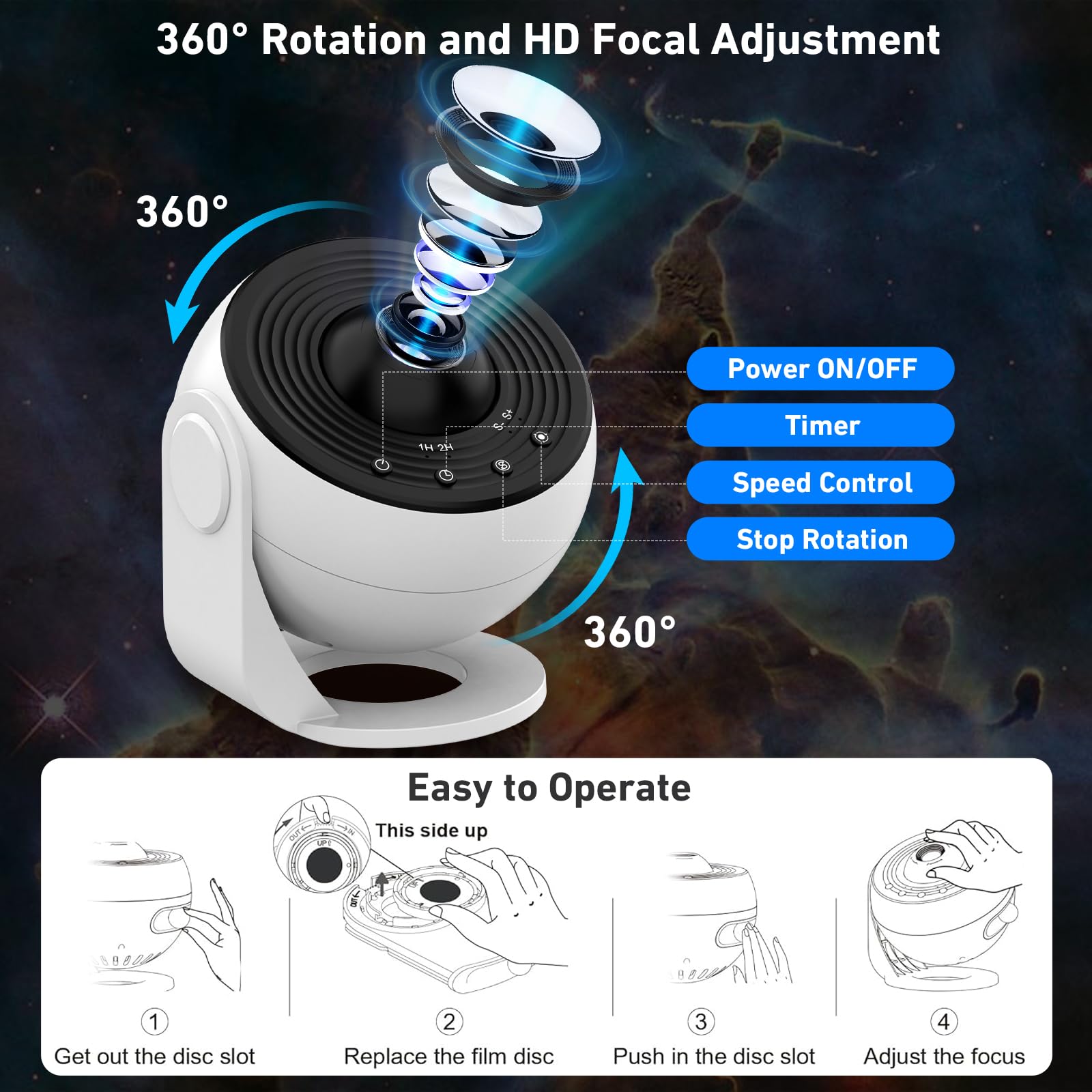 AWH Nawchedo Home Planetarium Projector Star Ceiling Light – Safqqa Egypt