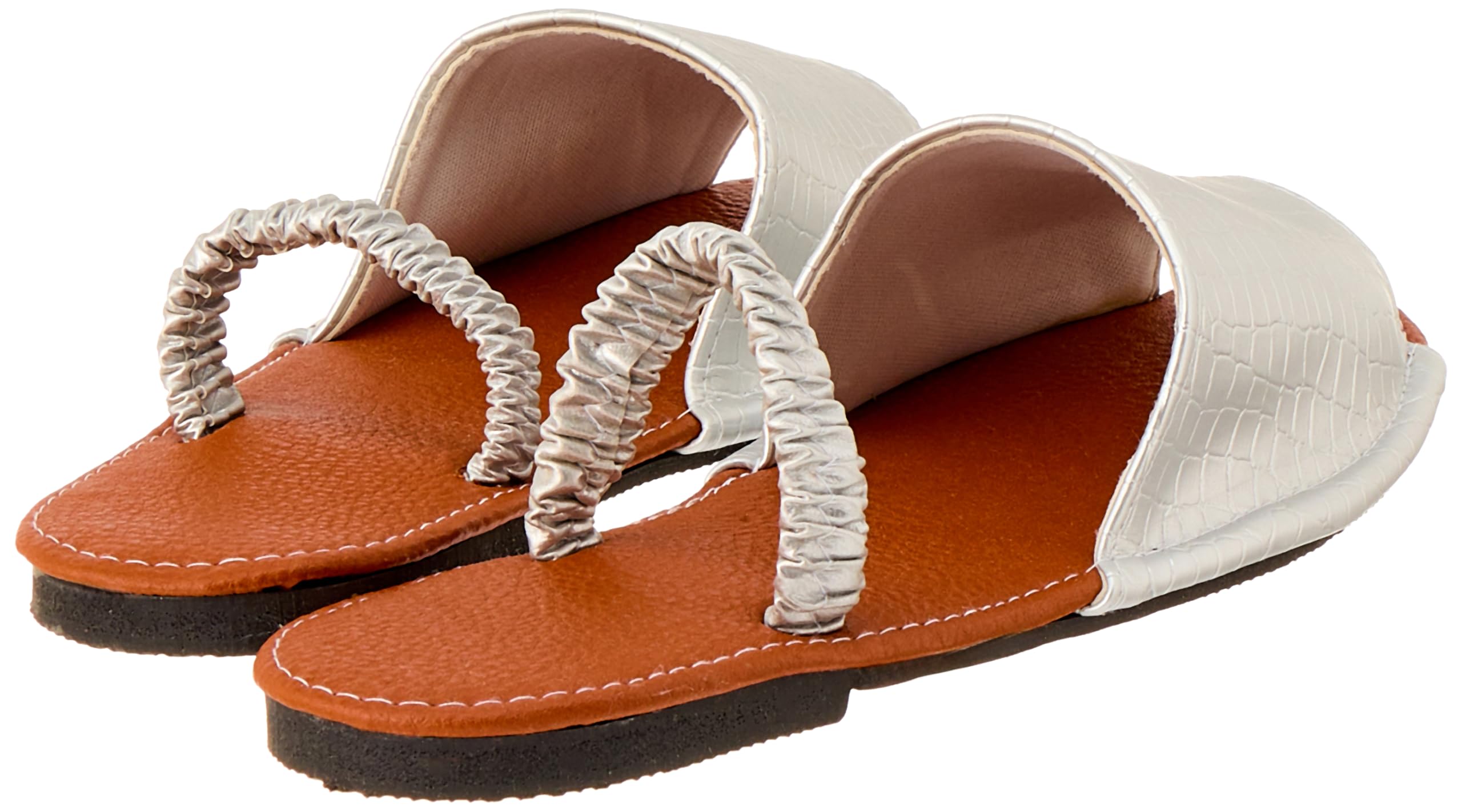 OX womens OX Faux Leather Slides For Women OX1036 Flip-Flop Perfect for effortless style throughout the day.