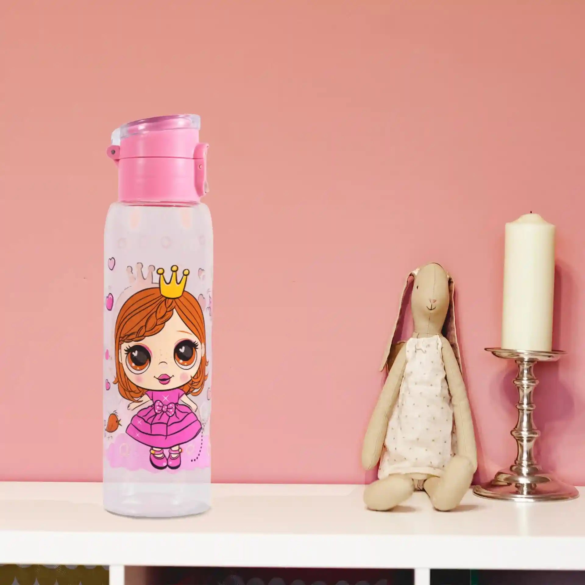 زجاجة مياه هيرفين - سعة 500 مل، متعددة الألوان، مانعة للتسرب، خالية من مادة BPA