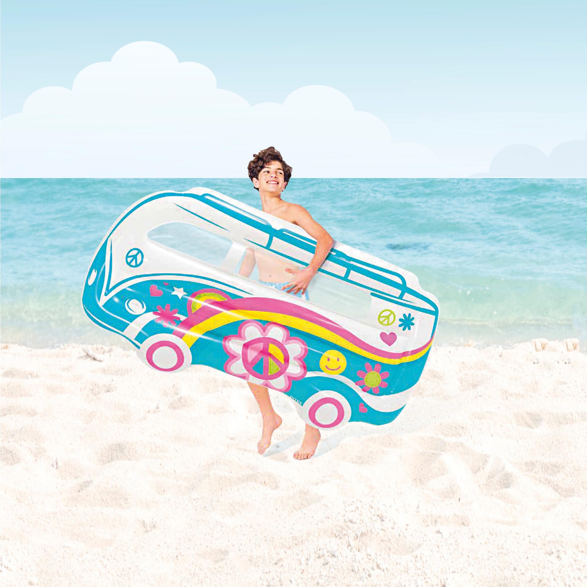 Intex Truck-Shaped Inflatable Float, Multicolor, Kids Pool and Water Play Float – Safqqa Egypt