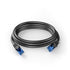KabelDirekt – 25m – Ethernet, patch & network cable (transfers gigabit internet speed, ideal for 1Gbps networks/LANs, routers, modems, switches, RJ45 plug (blue), black)