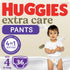 Huggies extra care pants - size 4, 9-14 kg, 36 diaper pants - made in europe