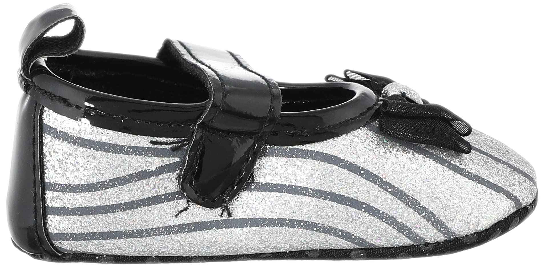 Mix & Max Striped Front Bow Velcro Strap Shoes for Girls
