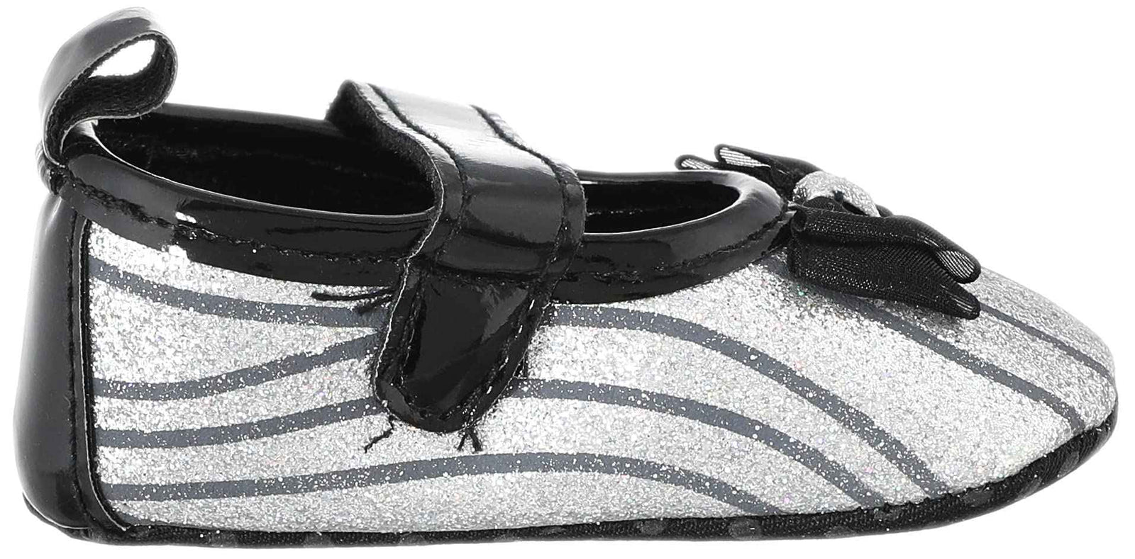 Mix & Max Striped Front Bow Velcro Strap Shoes for Girls