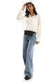 Ravin Womens Embroidered Cropped Shirt S22W506 Shirt - Safqqa