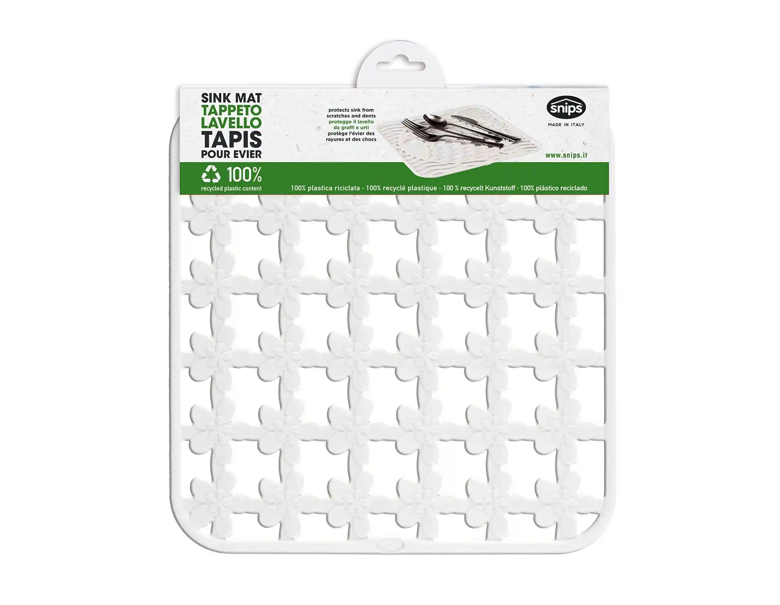 Snips clean and order flower sink mat white, multi-color, one size 044338 - Safqqa Egypt