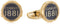 Cerruti 1881 Men’s Round Gold Plated Stainless Steel Cufflinks