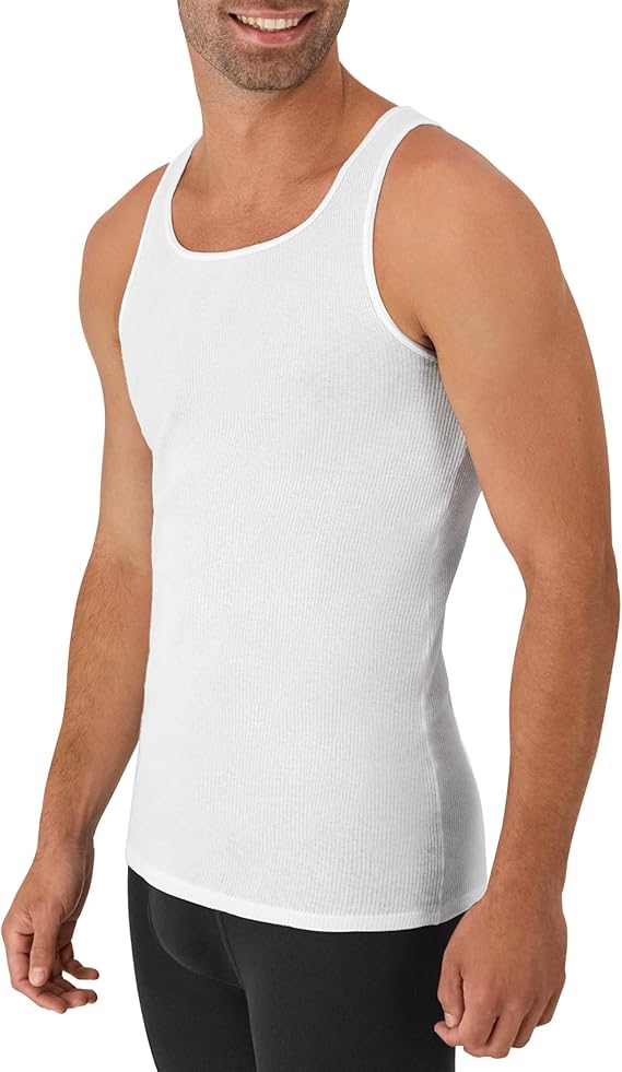 Hanes Men Undershirt Pack of 6 White – Safqqa Egypt