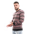 Men's Striped Cashmere Crew Neck Long Sleeve Top