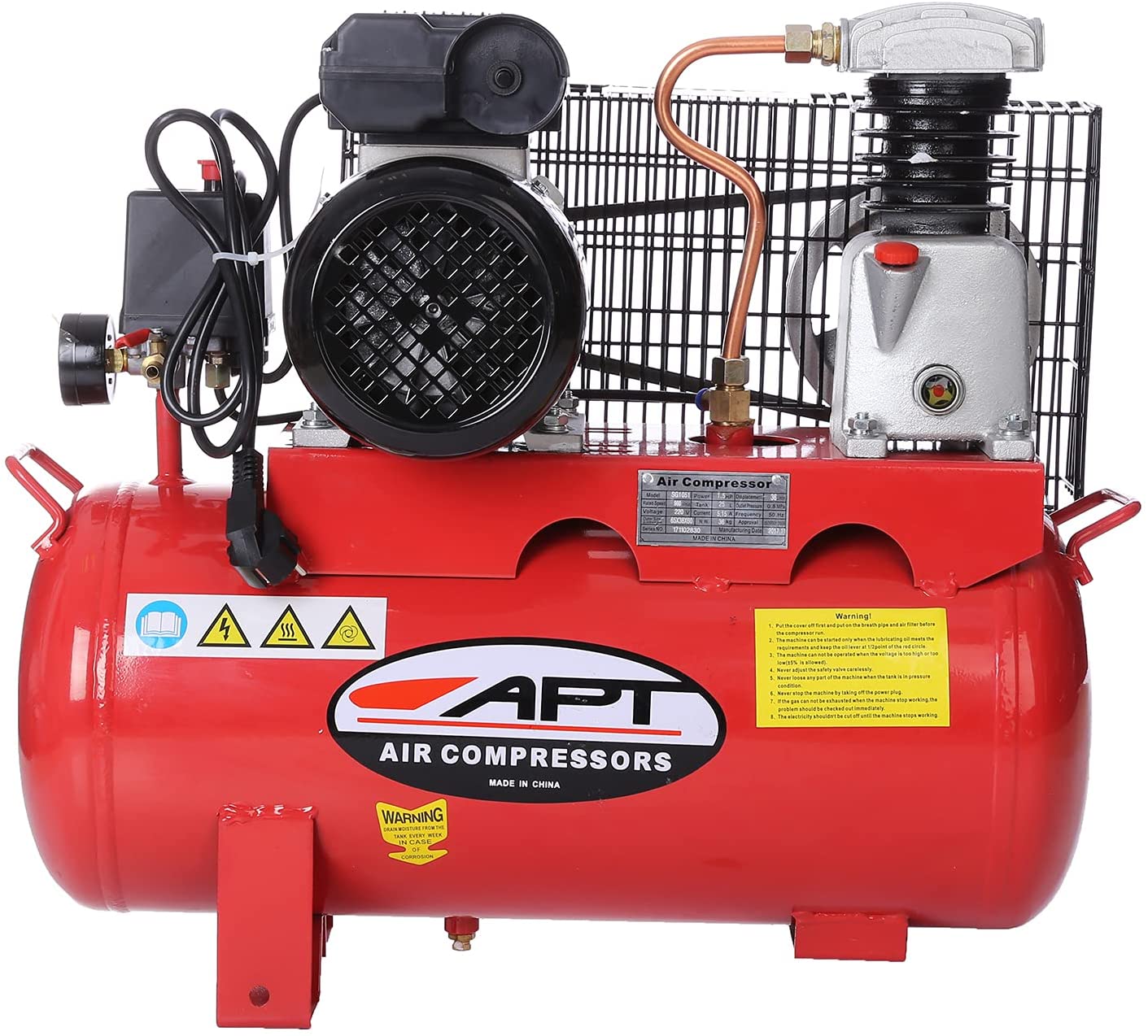 كمبروسر هواء APT كومب SG2055A-IND بقوة 2 حصان  بنظام تشغيل بالسير