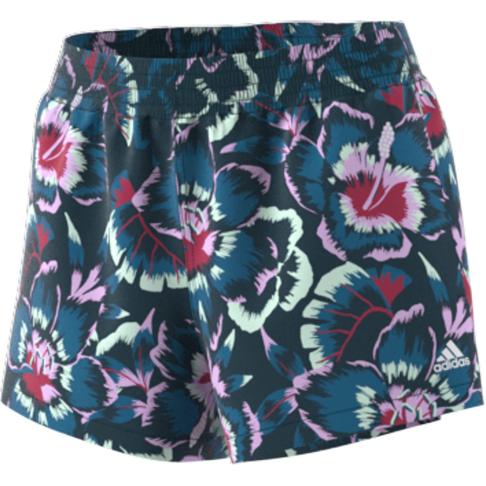 شورت نسائي بطباعة زهور من أديداس – مجموعة Farm Rio