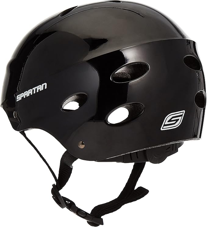 Spartan Glossy Helmet ,Black, 58-62cm – Safqqa Egypt